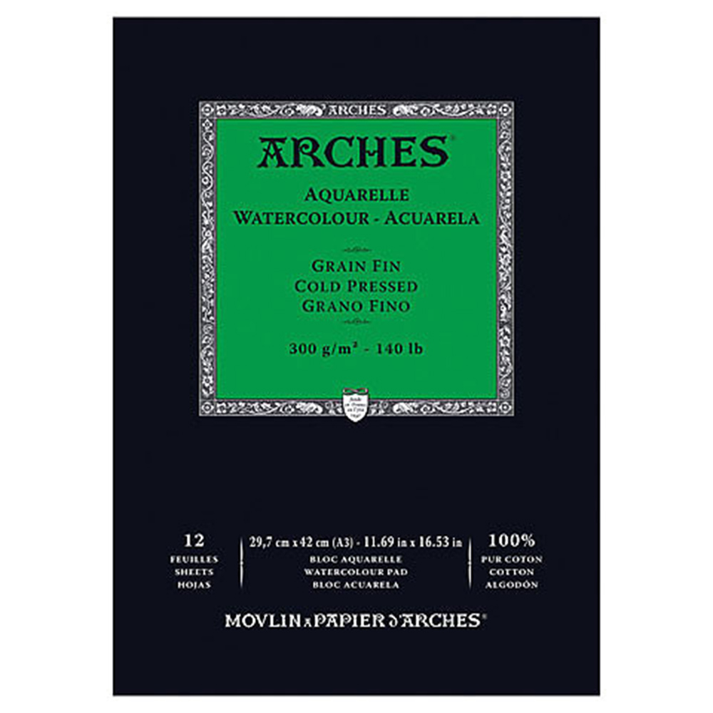 Arches, Cold Press, Watercolor, Pad